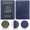 FACATH Passport Holder Covers Case, Waterproof Rfid Blocking Travel Wallet