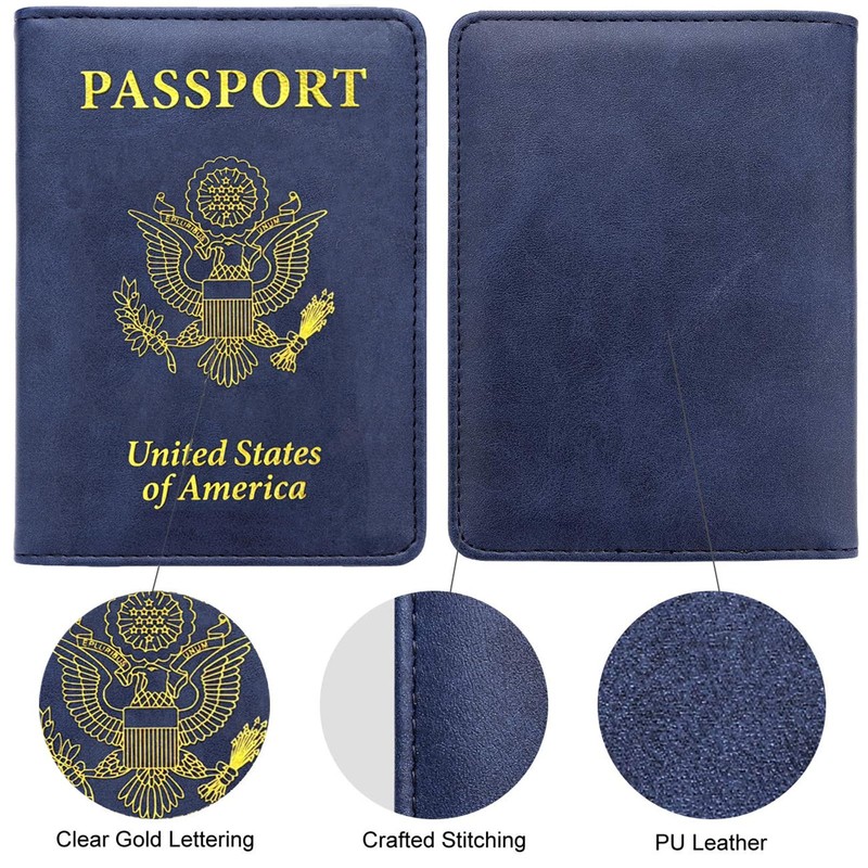 FACATH Passport Holder Covers Case, Waterproof Rfid Blocking Travel Wallet