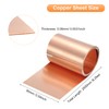 sourcing map Copper Sheet Roll 2500mm x 90mm x 0.08mm,