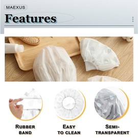 MAEXUS® Cover for Proofing Basket, Pack of 4 Food Dust Free Cover Bread Baking Accessories, Practical for Cover Fermentation Basket Bread