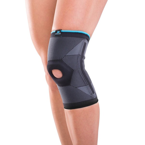 DonJoy Advantage DA161KS02-BLK-XL Deluxe Elastic Knee for Sprains, Strains, Swelling, Soreness, Arthritis, Knee Cap Support, Black, XL fits 17", 19"