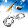 Safety Lifting Hook, Stainless Steel Safety Lifting Hook Swivels Eye