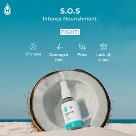 Hidratei SOS Hair Serum | Treats Dry, Frizzy and Damaged Hair | Brings Back Shine For ALL Hair Types | Volume Generation, 1 Fl. Oz.