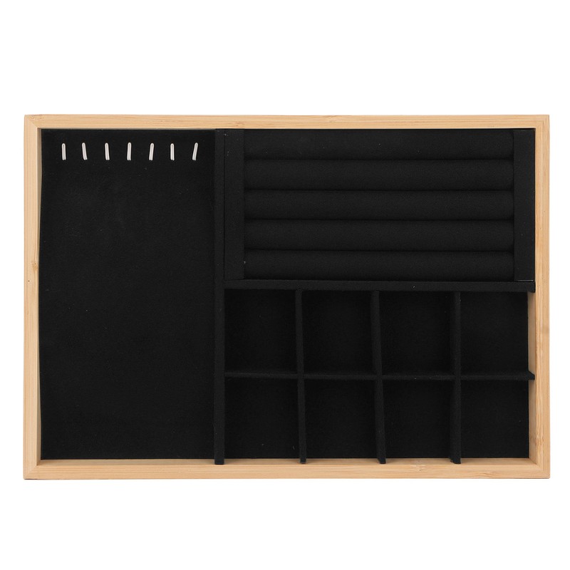Jewelry Drawer Insert Multipurpose Triple Use Jewelry Display Tray for