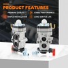 GoaMotors WAY79 Carburetor with Air Filter Fuel Filter Fuel Line