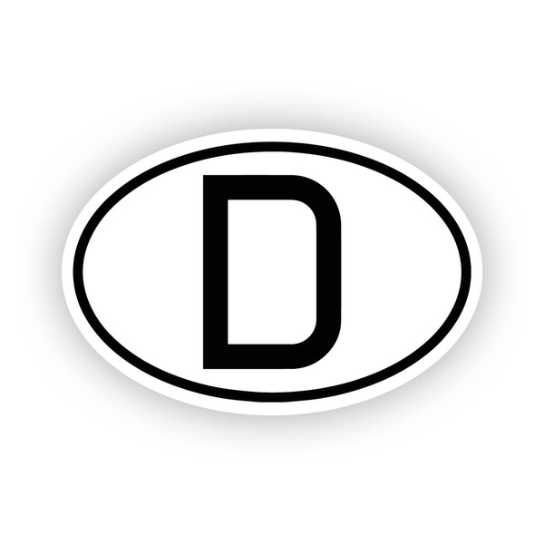 D Sign as Magnetic Foil 17.5 cm x 11.5 cm