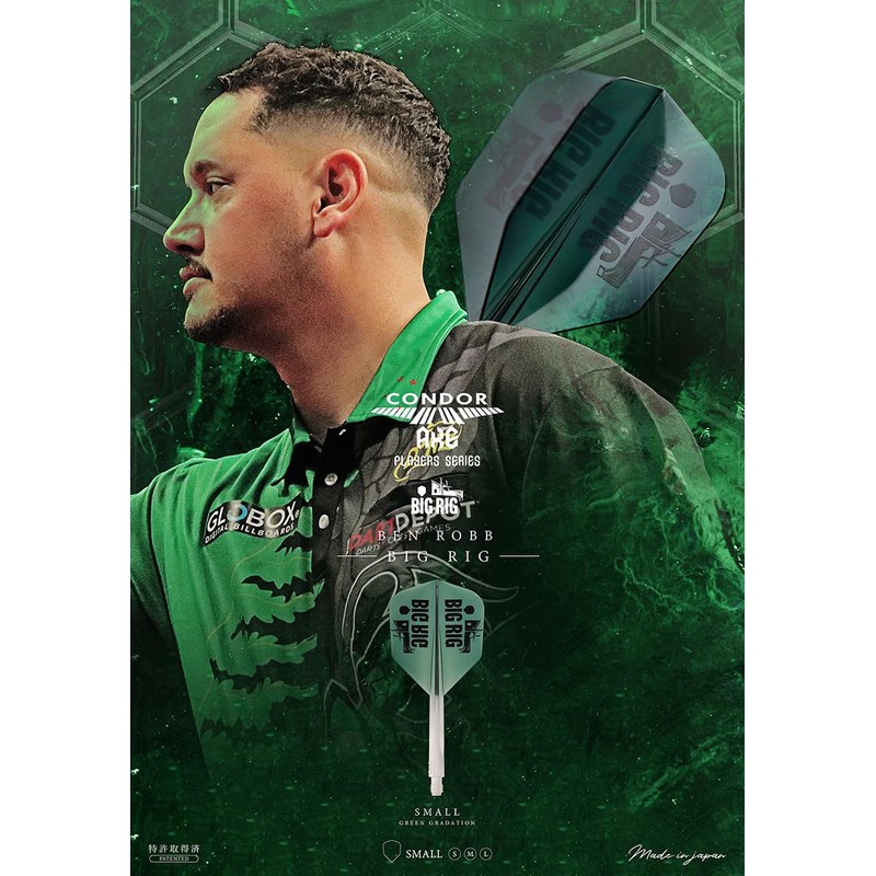 CONDOR AXE BIG RIG Small S Green Gradient Ben Robb