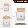 CONNOO 15 Pack Frosted Square Candle Jars, 9oz, 3oz, 2oz