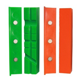 Soft Vice Protective Jaws | GRIP&BENDER 150 mm | Set of 4 | Magnetic | Protective Jaws Made of TPU Plastic | These Clamping Jaws Protect Your Workpiece | (158 mm)