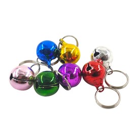 DEVILMAYCARE Pack of 7 Metal Jingle Bells Loose Beads Festival Party Decoration, 12mm Pet Cat Puppy Dog Bells for Collar, DIY Crafts Accessories (Random Color)