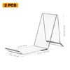 iplusmile 2pcs Clear Acrylic Shoe Store Display Stands Rack Holder