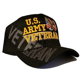 Army Baseball Cap US Veteran with American Flag and Bald Eagle USA Patriotic Military Hat