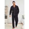 U2SKIIN Mens Button Down Pajamas Set Soft Classic Lapel Sleepwear