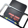 Sweden Flag Domed Black License Plate Frame -US Size- Sverige