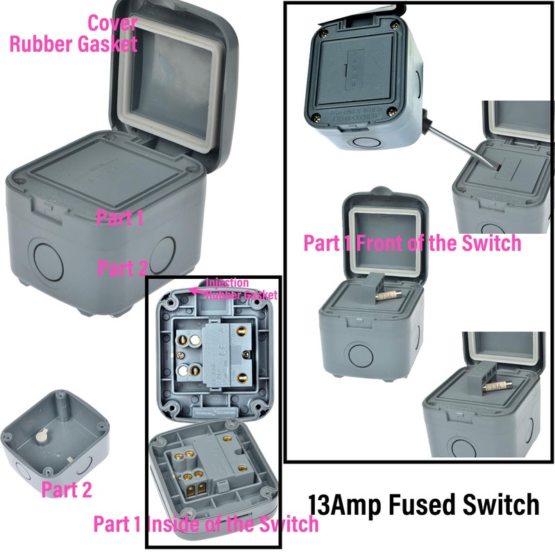 Nineleaf 4 Pack Waterproof Junction Box IP66 Rated Weatherproof 15A