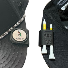 Innovative 3D Printing Golf Hat Clip with Tee Holder & Ball Marker Holder – Convenient Golf Accessory for Easy Access to Tees and Marker – Lightweight, Durable, and Universal Fit (4)