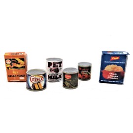 Melody Jane Dollhouse Mixed Food Food Packages & Cans Shop Shop Kitchen Accessories