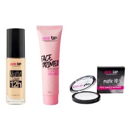 Maquillaje Matte Cover  Primer  Polvo Matificante Pink Up                                                                                             
