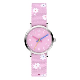 Cool Time Kids Watch with Nylon Strap, pink, Modern