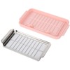 Stainless Steel Butter Cutter Container Butter Storage Box with Transparent