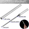 BEIQIYA 2pcs Stainless Steel Blade with Sheath, Portable Pocket Fruit