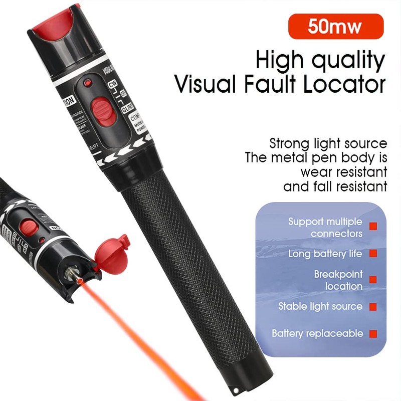 50 mW Visual Fault Locator Optical Cable Test Pen Tester