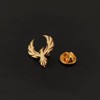 Stainless Steel Phoenix Wings Tattoo Men Buckle Brooch and Pin,