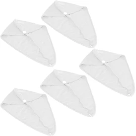 Fafeicy Toalla para el Cabello, Toalla de Microfibra para Secar el Cabello, 5 Piezas, Secado Rápido, Fuerte Absorción de Agua, Sombrero Ligero para el para Mujeres, Baño, Gimnasio, Viajes, Salón de