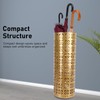 Umbrella Holder Round Rust Proof Stylish Hollow Copper Pattern Metal