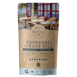 Virgin Hill Coffee - Organic Espresso Virgin Hill - Extra Bold Intensity & Extra Dark Roast - Three Quarters of a Pound of High-Grade Ground Coffee - 12oz / 340 grams