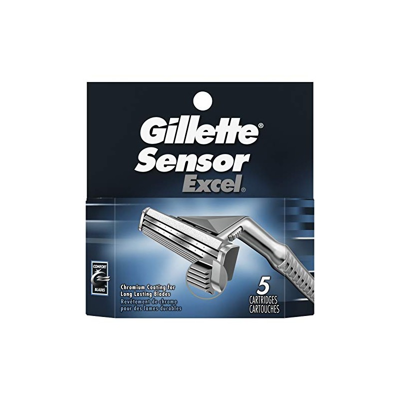 Gillette Sensor Excel Cartridges 5 Each ( Pack of 2)