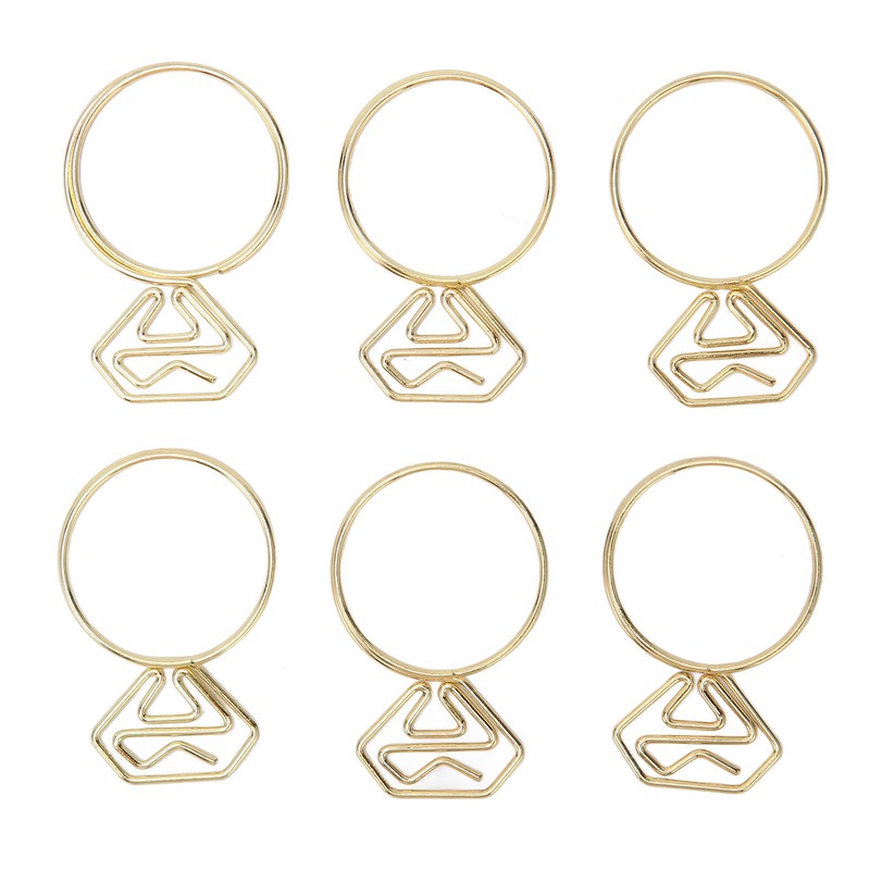 80pcs Ring Shape Paper Clips Rustproof Multifunction Multifunction with Clear