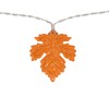 Northlight 10-Count Orange LED Fall Harvest Maple Leaf Fairy Lights,