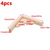 Antrader Solid Wall Mount Wood Shelf Bracket,6 Inch Wooden Shelf