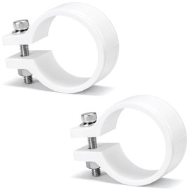 Koei KFBS21-2400 Resin Pipe Clamp, 1.1 inches (28.6 mm), Fixing Hardware, Erector Pipe Clip, Hanging Stay, Lightweight, White, 2 Pieces
