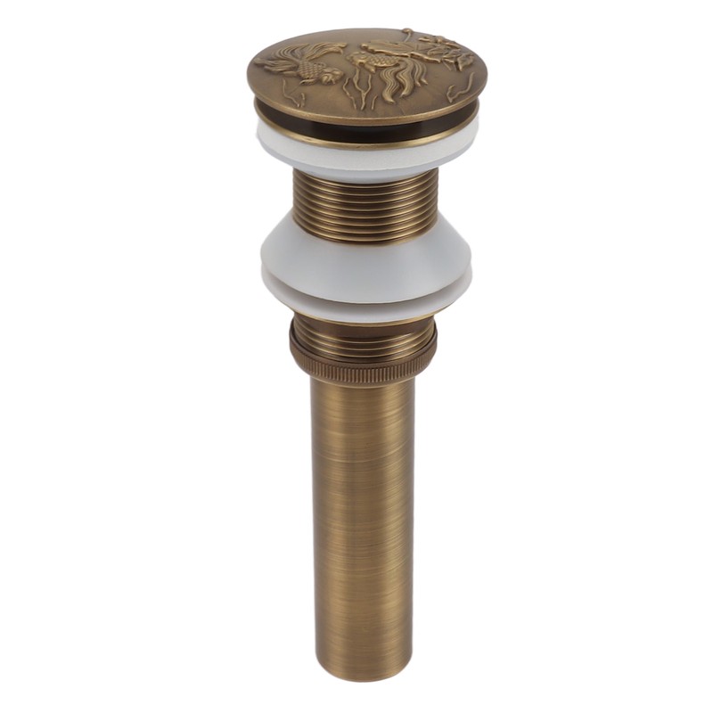 Bathroom Kitchen Sink Drain All Copper Pop Up Sink Drain
