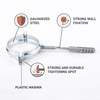 SKIR'CO Pack of 6 Pipe Brackets for Diameter 60-64 mm