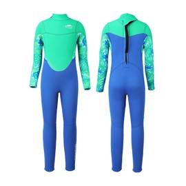 Gogokids Children's Wetsuit - 2.5 mm Neoprene Diving Suit, UV 50+ Sun Protection, Ultrastretch, Back Zip - Ideal for Swimming, Surfing, Water Sports