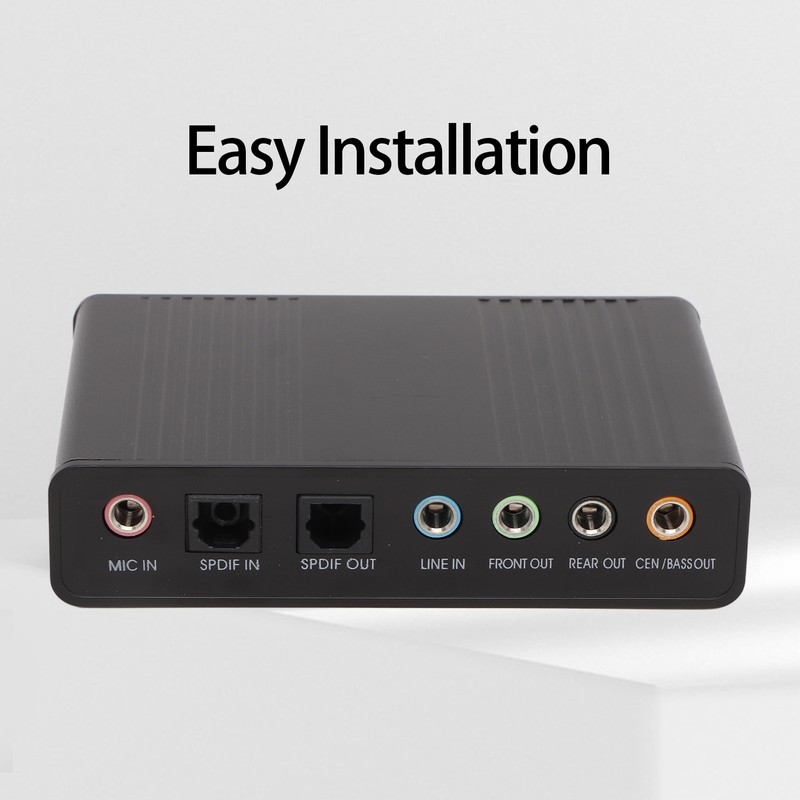 USB Sound Card 6 Channel 48kHz Sampling Rate Analog Play