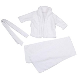 Baby Bathrobe Towel Set White Soft Cotton Photography Props Costume Kids Bath Swaddle Shooting Photo Clothing Accessories