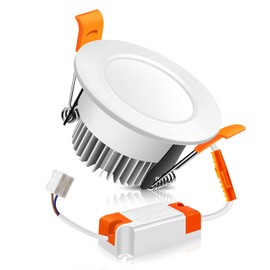 2 Inch LED Recessed Lighting Dimmable Downlight, 3W(35W Halogen Equivalent),3000K Warm White, CRI80, LED Ceiling Light with LED Driver (1 Pack)