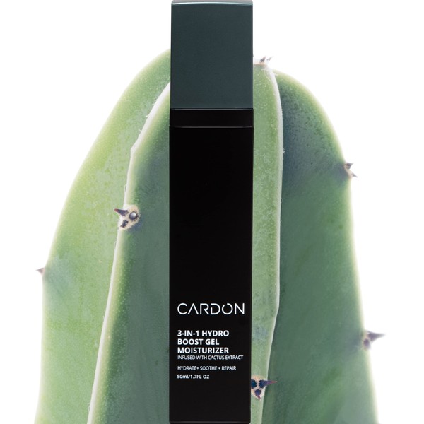 Anti-Aging Face Moisturizer by CARDON, Korean Skincare Hydro Boost Gel, Ultra Light Face Cream to Even Skin Tone Overnight, Healing Cactus Extract, Reduce Wrinkles, Repair Acne Scars (1 CT)