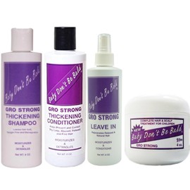 BABY DON'T BE BALD Gro Strong Thickening Shampoo, Conditioner, Scalp, Leave In