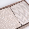 Mommybelly 2 Fitted Sheets Moses 80x40 + Mattress Protector, Beige