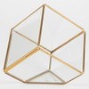 Sass & Belle Brass Cube Terrarium