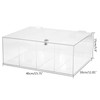 Acrylic Display Case Counter top Show Cases LockingCabinet 4-Shelves 30*15*40cm