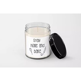 SpreadPassion Stay Home and Bake 01Candle - Soy Wax Candle - Hand Poured Candle