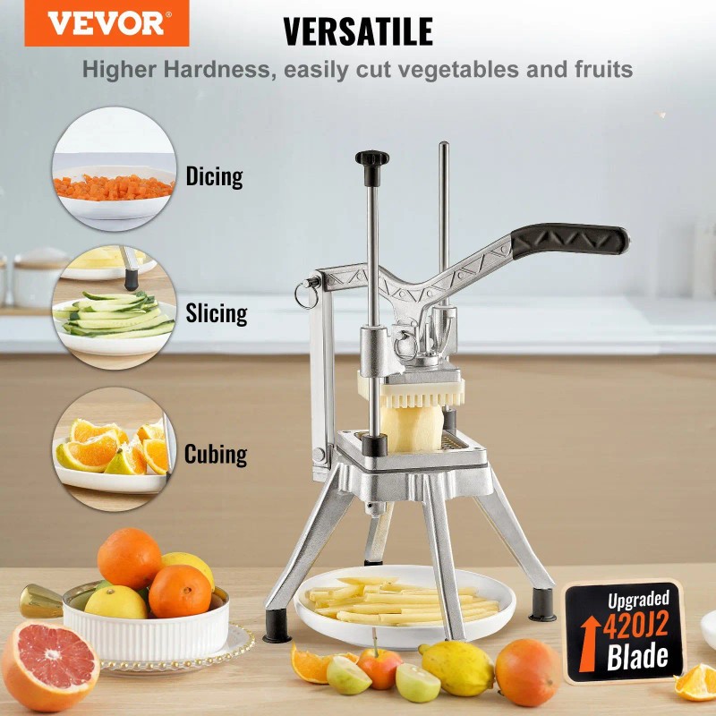 Vegetable Dicer Metal Manual Heavy Duty Food Preparation Tool for