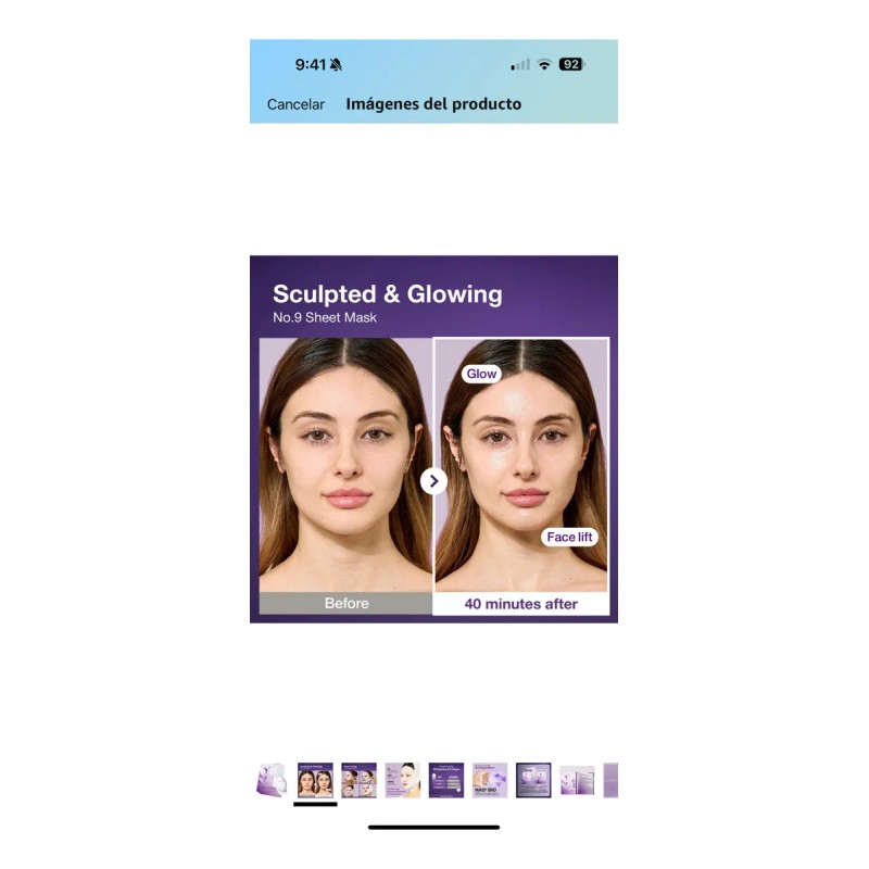 Numbuzin 9, Nad+ Bio Lifting-sil Full Face Mask