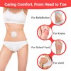 50PCS Flower Petal Castor Oil Patches for Belly Button, Self-Adhesive
